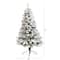 5ft. Pre-Lit Flocked West Virginia Fir Artificial Christmas Tree, Clear LED Lights